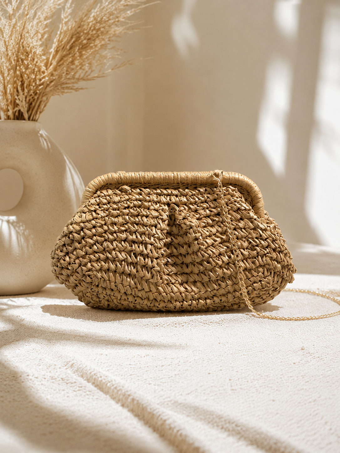 Stijlvolle Clutch Met Kettingband | Compact & Verfijnd Design