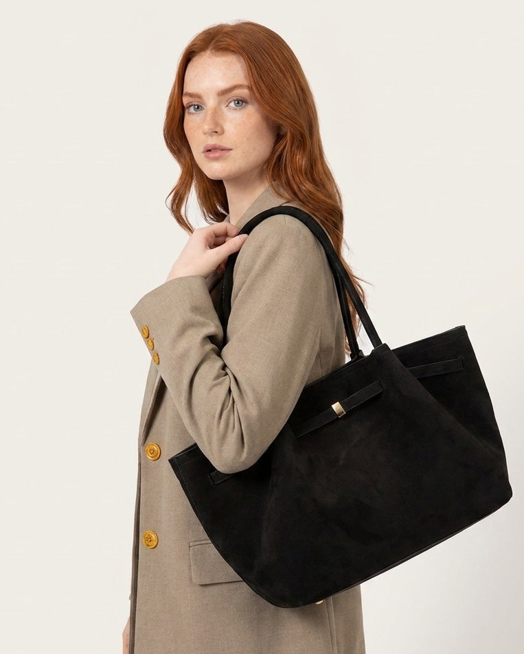 Tote Bag | Dames | Faux Suède | Ruim | Schoudertas