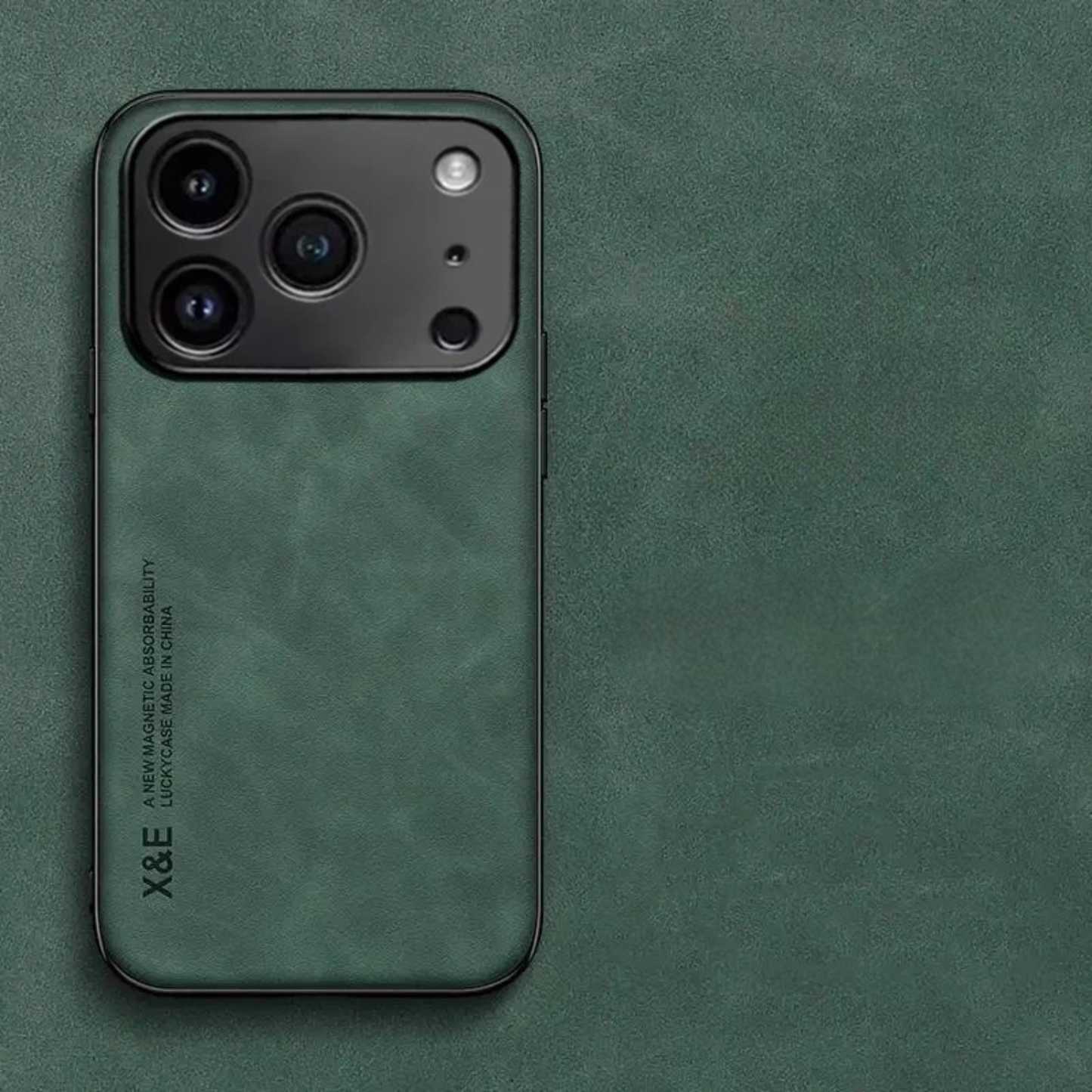 Titan Suede iPhone Hoesje – Premium Grip & Camera Bescherming