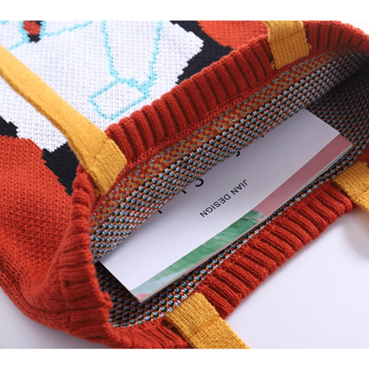 Tote Bag Dames | Uniek Gebreid Design | Ruim & Comfortabel