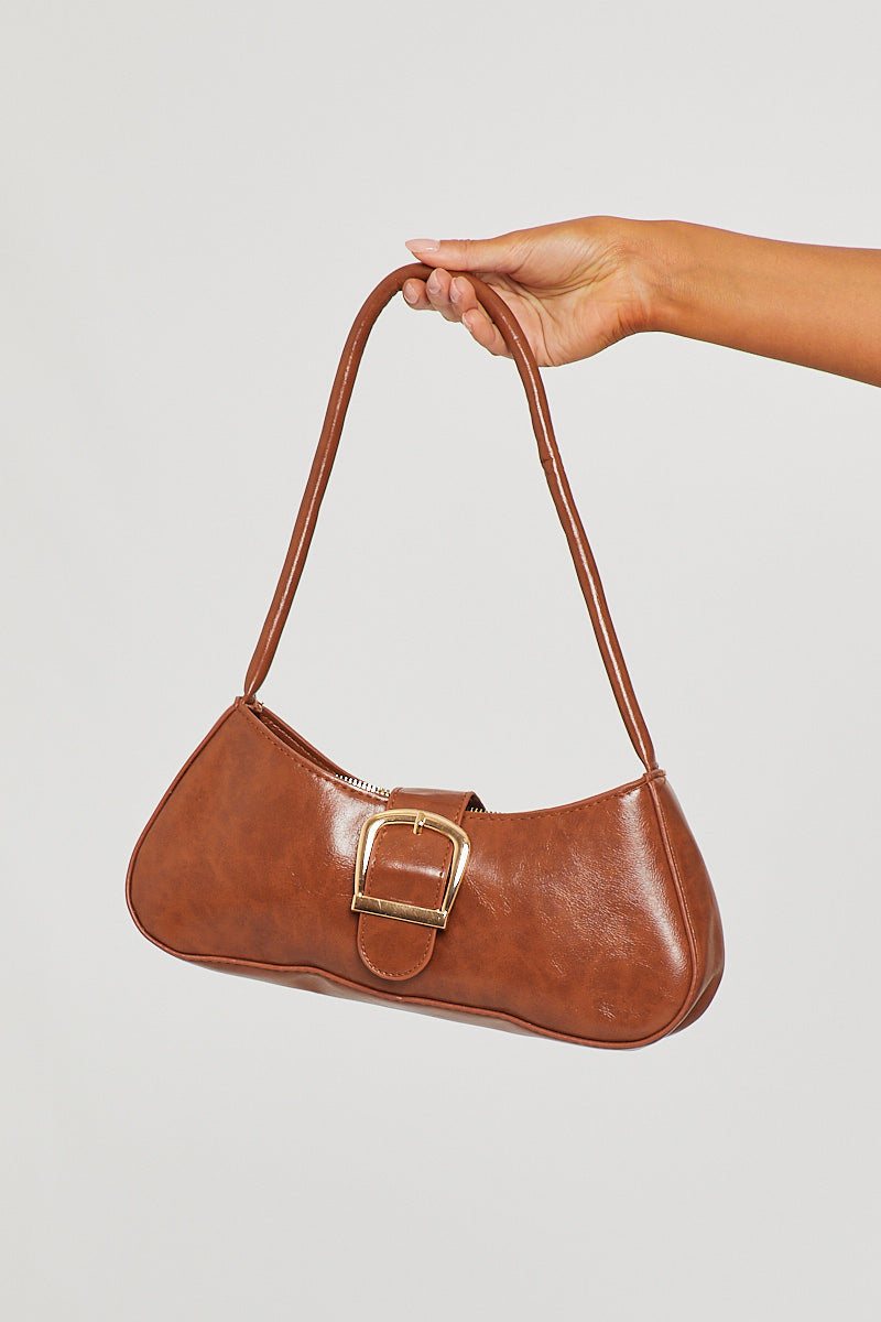 Baguette Tas Dames | Luxe Vintage Schoudertas | PU Leer