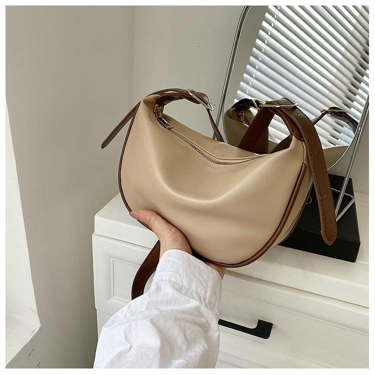 Trendy Crescent Schouder Tas – Stijlvolle en Ruime Dames Tas voor Elke Dag