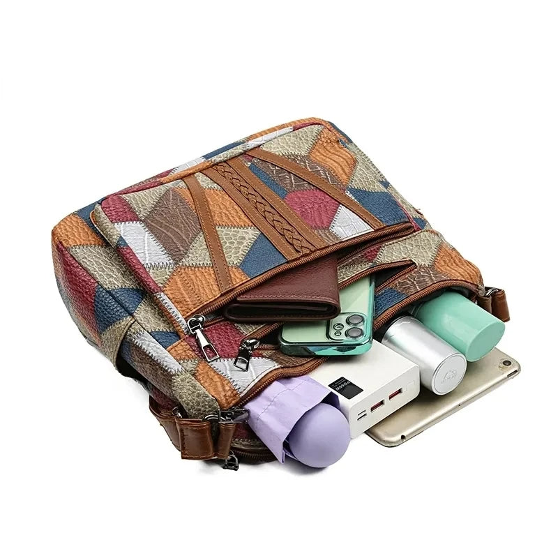 Patchwork Elegantie – Unieke Tas met Artistieke Uitstraling