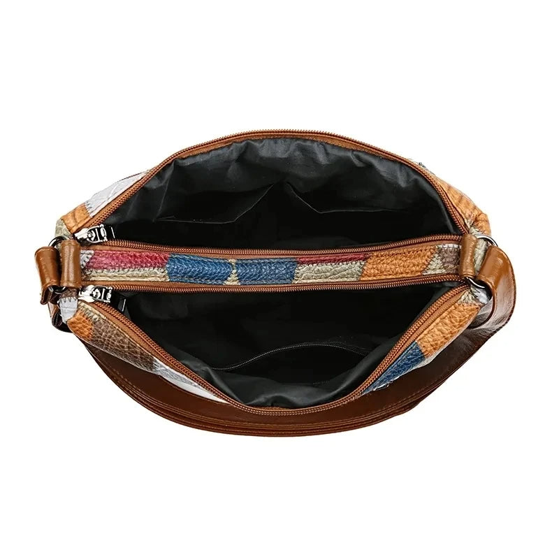 Patchwork Elegantie – Unieke Tas met Artistieke Uitstraling