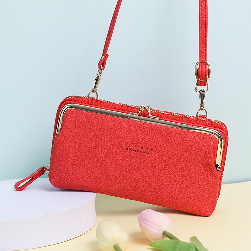 Trendy Crossbody Mobiele Tas – Ruim, Stijlvol en Veilig Sluitmechanisme