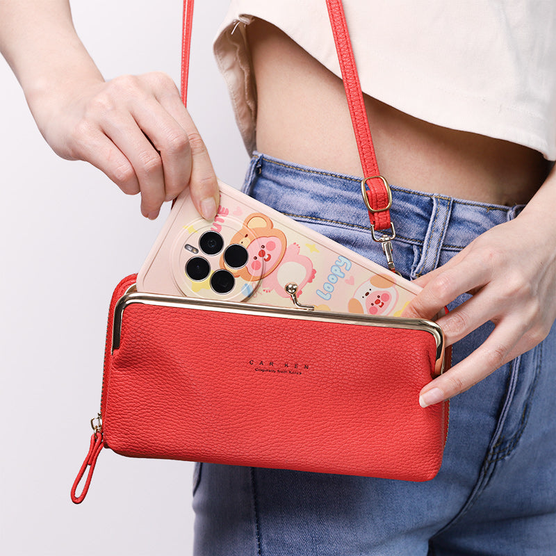 Trendy Crossbody Mobiele Tas – Ruim, Stijlvol en Veilig Sluitmechanisme