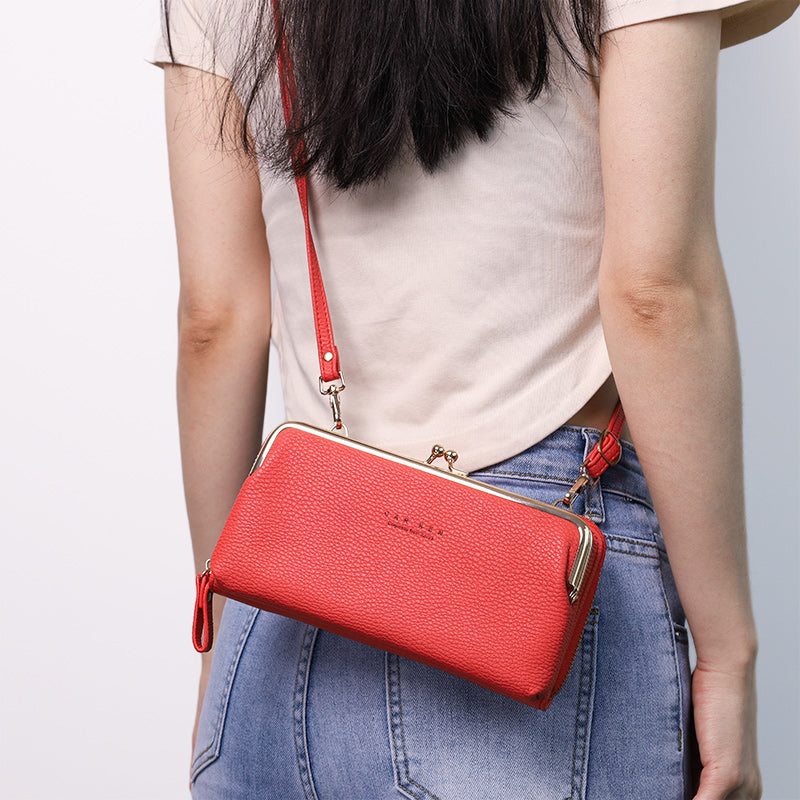 Trendy Crossbody Mobiele Tas – Ruim, Stijlvol en Veilig Sluitmechanisme