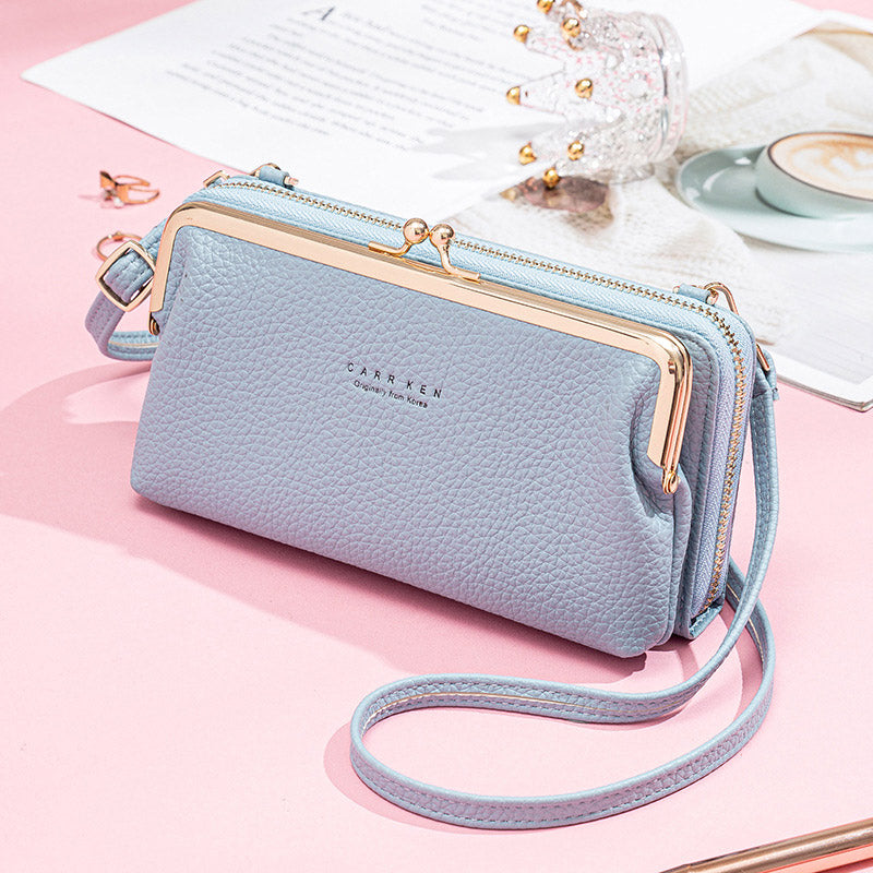 Trendy Crossbody Mobiele Tas – Ruim, Stijlvol en Veilig Sluitmechanisme