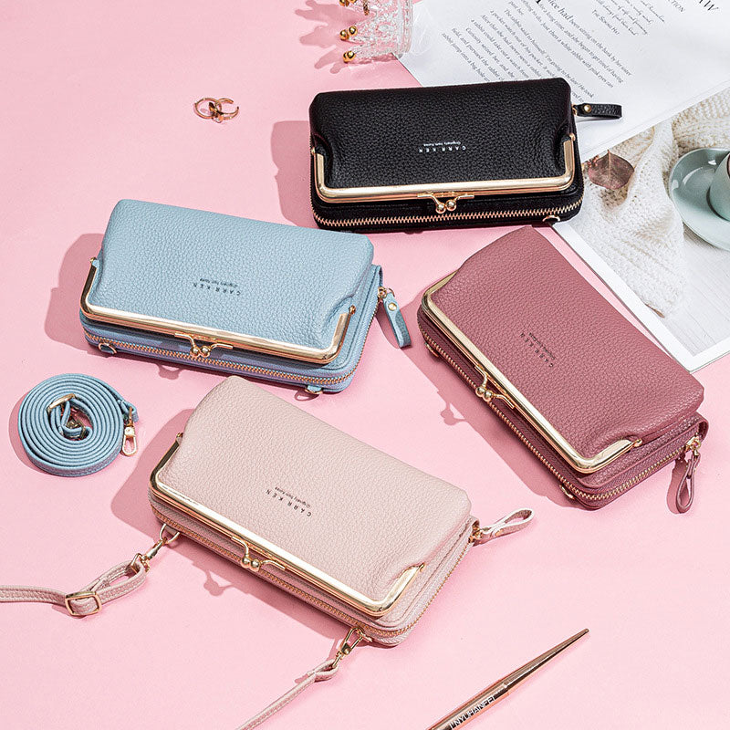 Trendy Crossbody Mobiele Tas – Ruim, Stijlvol en Veilig Sluitmechanisme