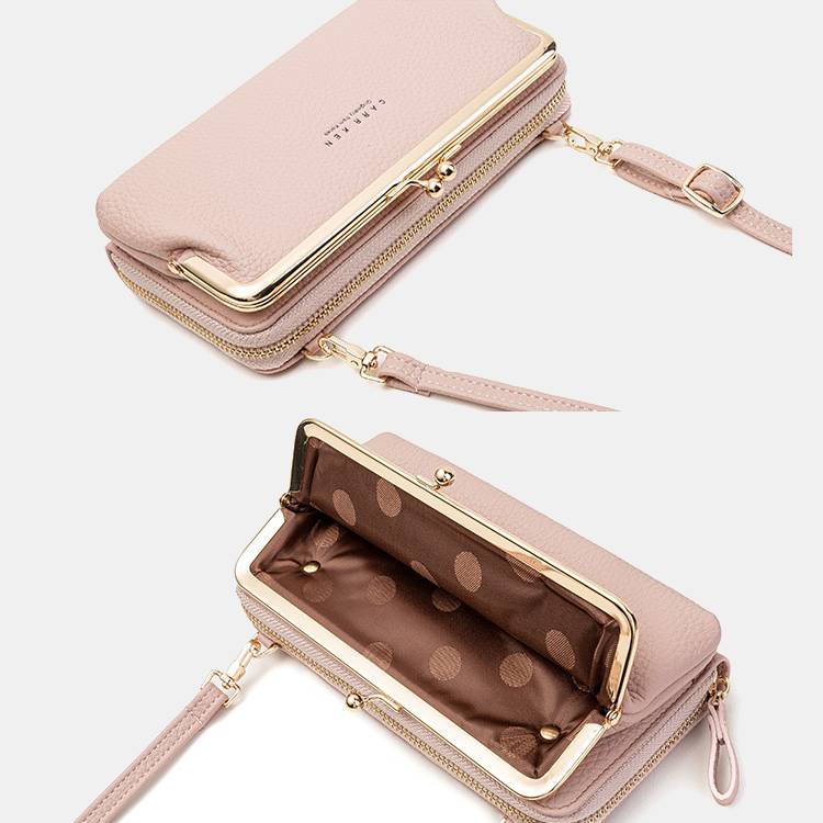 Trendy Crossbody Mobiele Tas – Ruim, Stijlvol en Veilig Sluitmechanisme