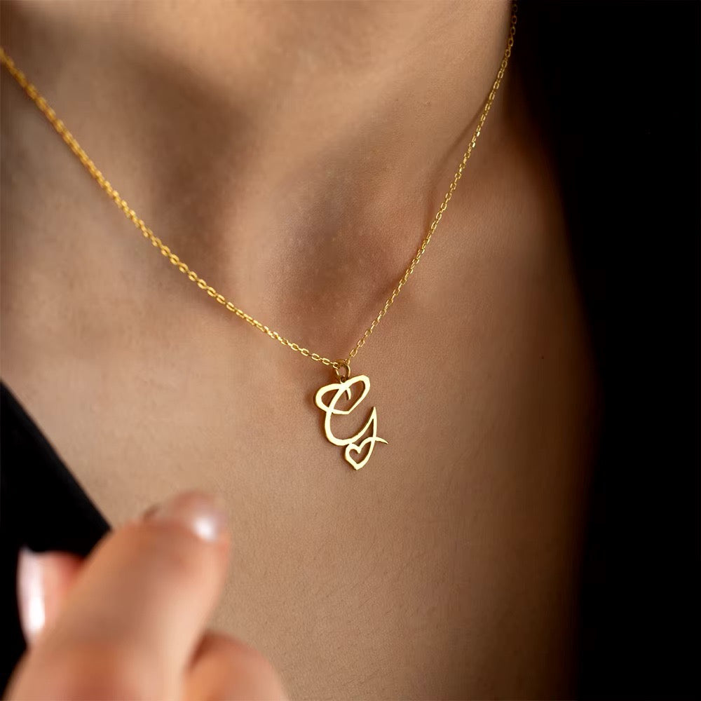 Ketting | Letter Ketting | Hart Design | Minimalistisch