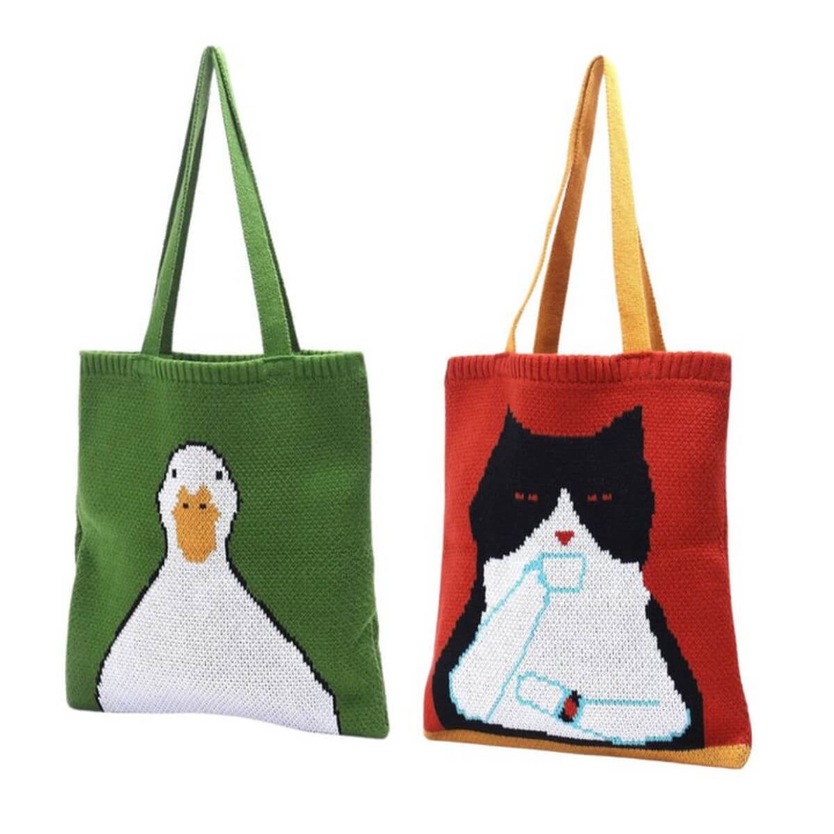 Tote Bag Dames | Uniek Gebreid Design | Ruim & Comfortabel