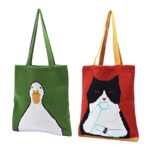 Tote Bag Dames | Uniek Gebreid Design | Ruim & Comfortabel