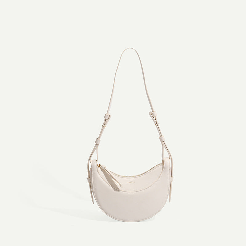 Halvemaan Schoudertas – Modern, Minimalistisch & Moeiteloos Chic