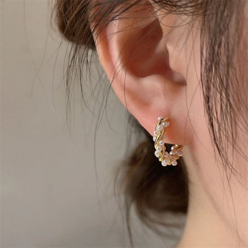 Twisted Pearl Oorbellen | Luxe & Stijlvol Design