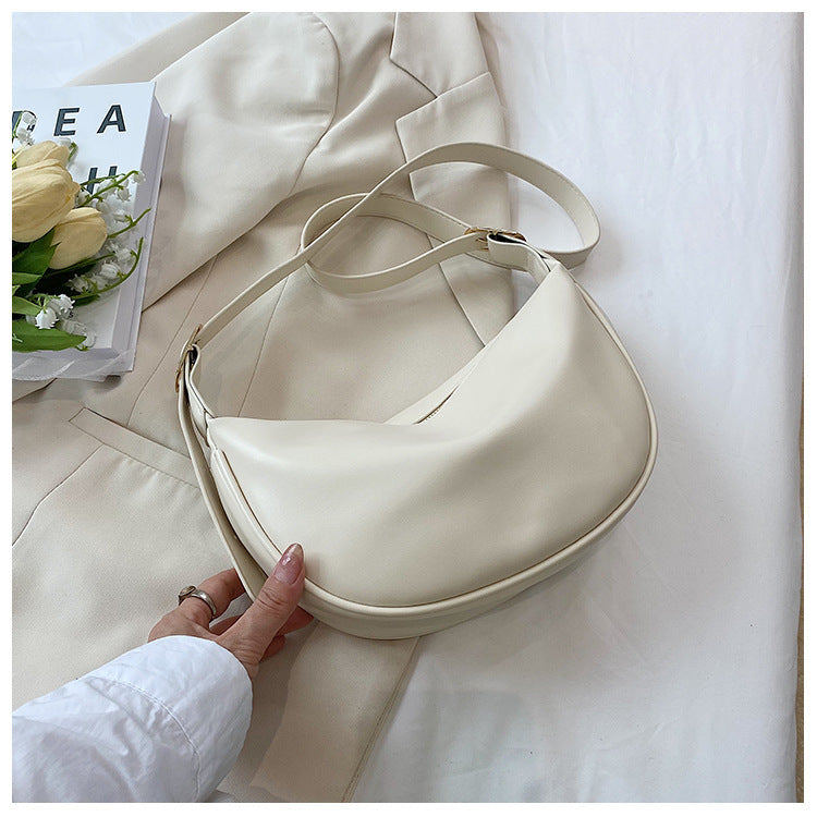 Trendy Crescent Schouder Tas – Stijlvolle en Ruime Dames Tas voor Elke Dag