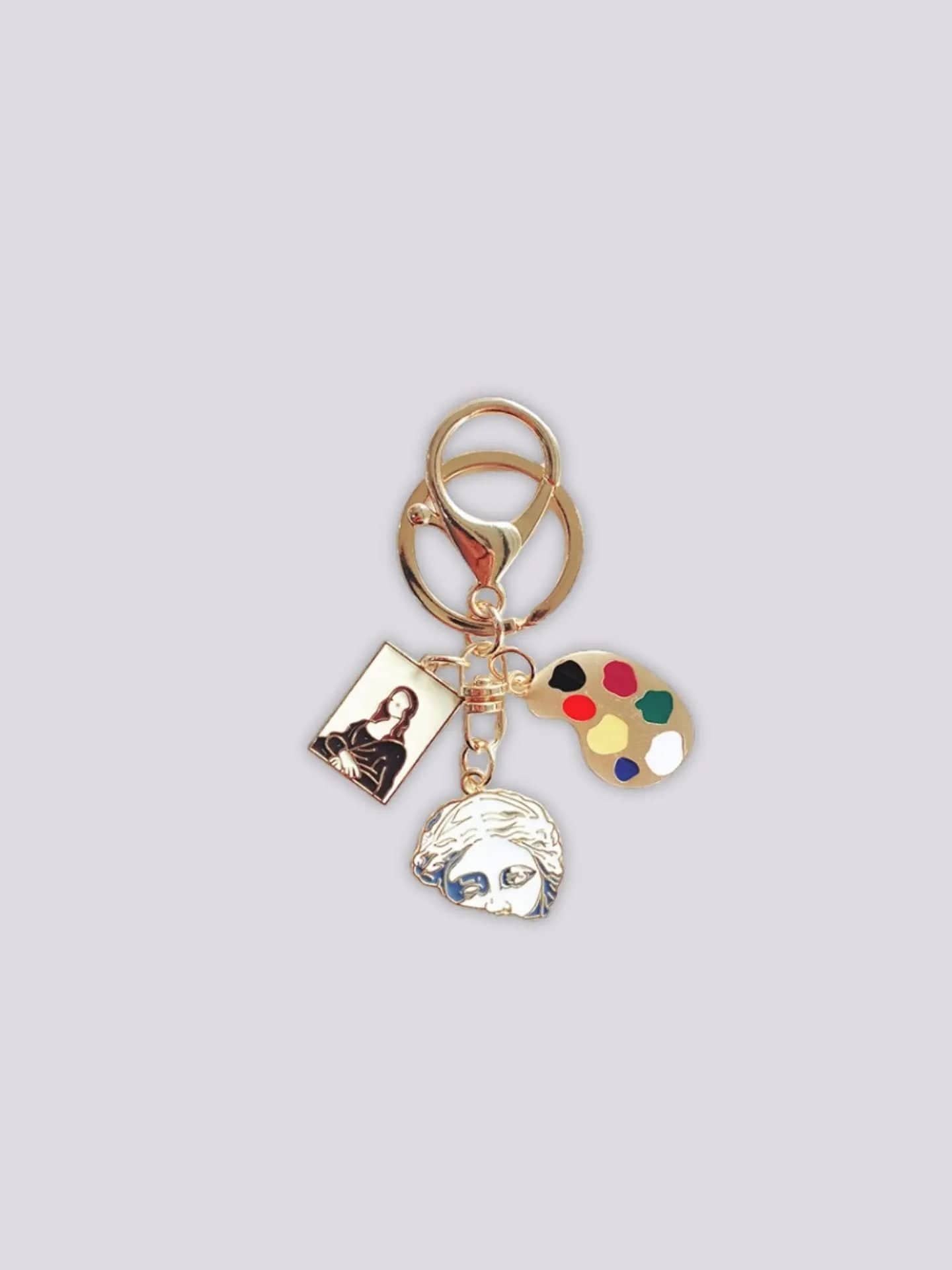 Artsy Bag Charm – Luxe Kunst Tashanger Dames
