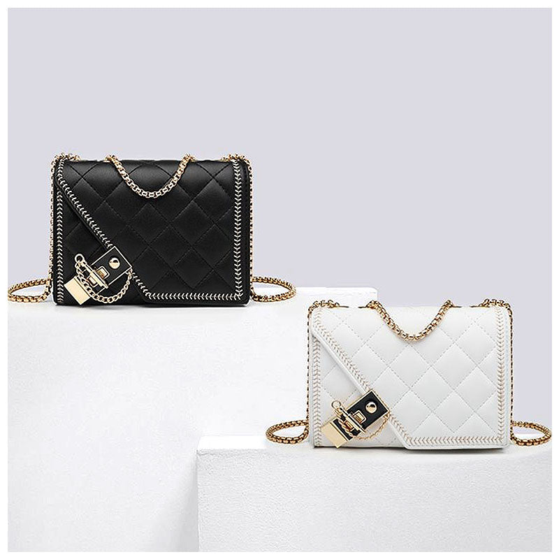 Luxe Crossbody tas Dames – Quilted Design met Gouden Sluiting