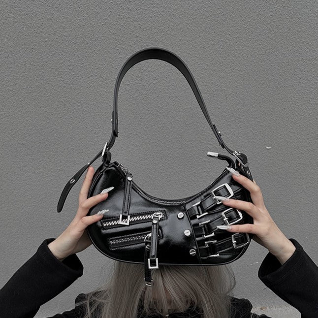 Schoudertas | Dames | Nylon & Vegan Leer | Vintage