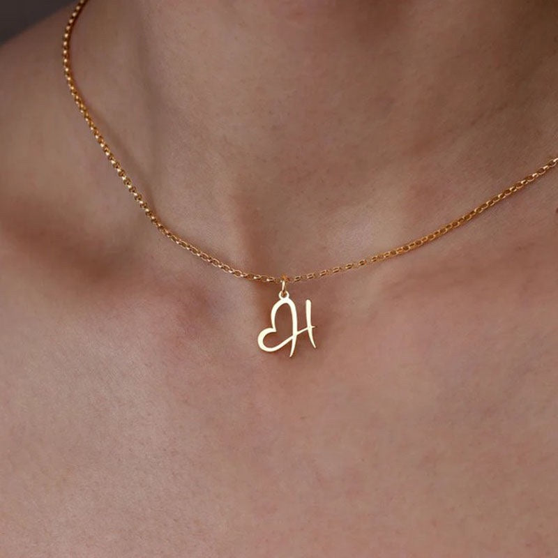 Ketting | Letter Ketting | Hart Design | Minimalistisch