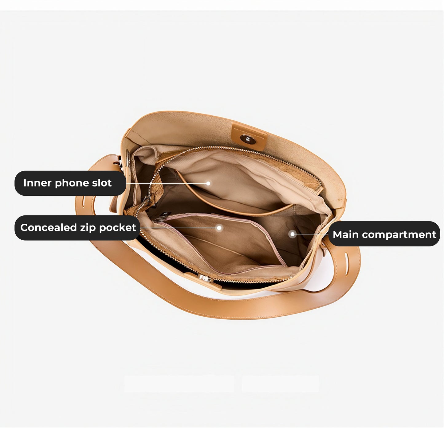 Luxe Oversized Crossbody Tas Dames