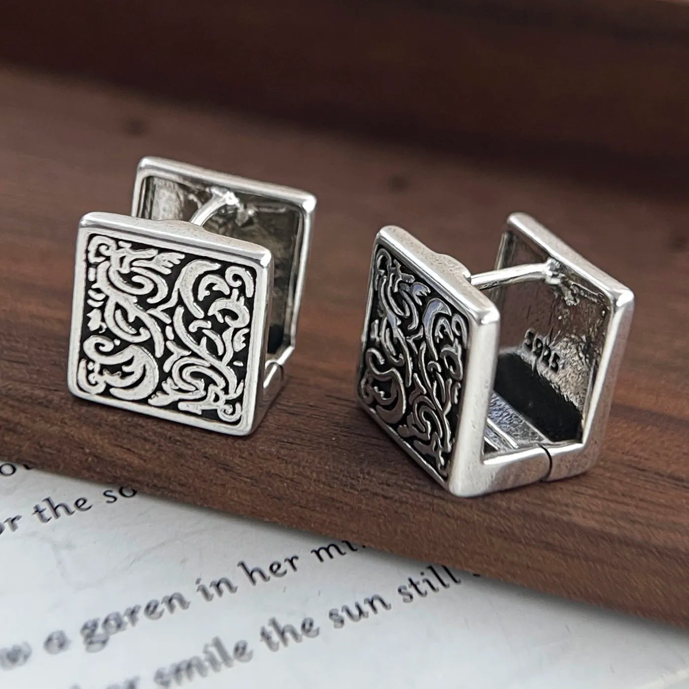 Oorbellen 925 Zilver | Vintage Design | Elegant & Tijdloos