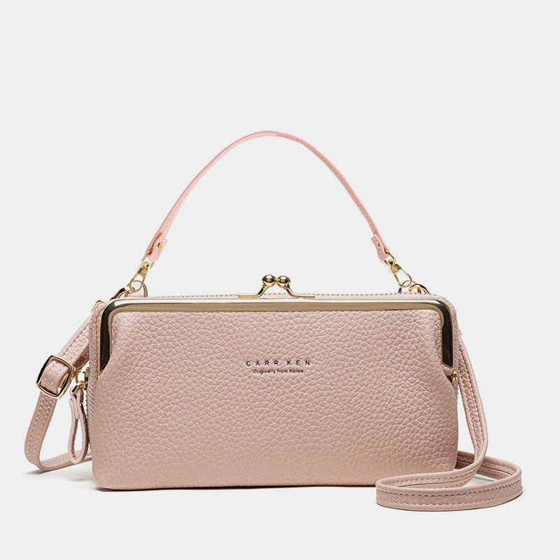 Trendy Crossbody Mobiele Tas – Ruim, Stijlvol en Veilig Sluitmechanisme