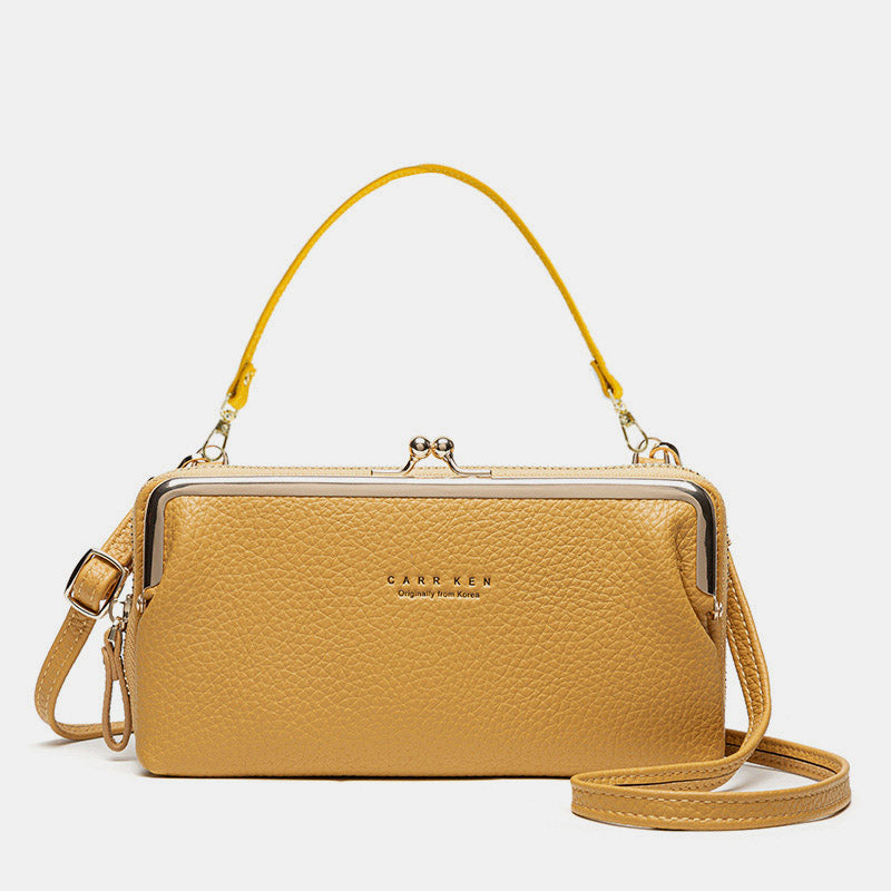 Trendy Crossbody Mobiele Tas – Ruim, Stijlvol en Veilig Sluitmechanisme