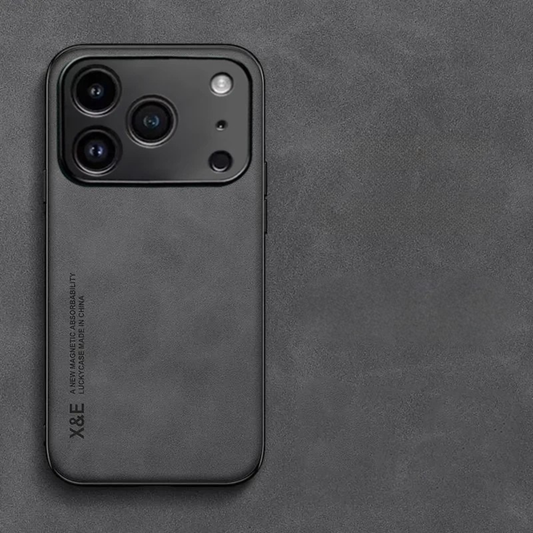 Titan Suede iPhone Hoesje – Premium Grip & Camera Bescherming