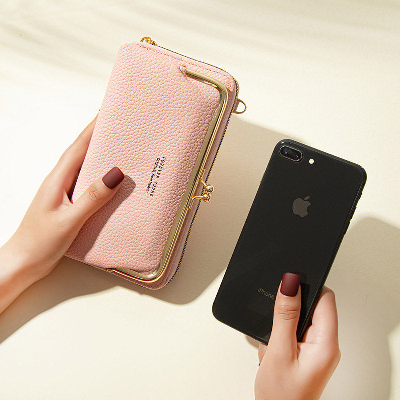 Trendy Crossbody Mobiele Tas – Ruim, Stijlvol en Veilig Sluitmechanisme