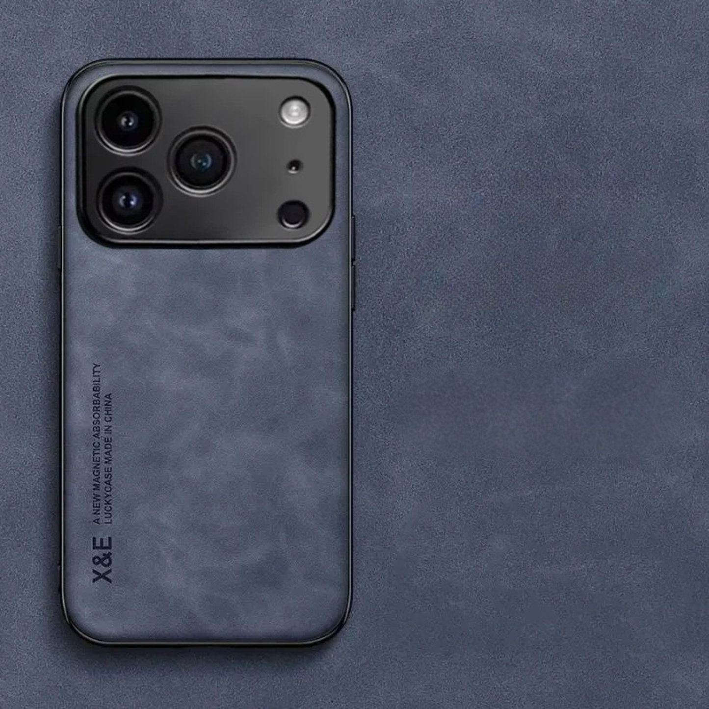 Titan Suede iPhone Hoesje – Premium Grip & Camera Bescherming