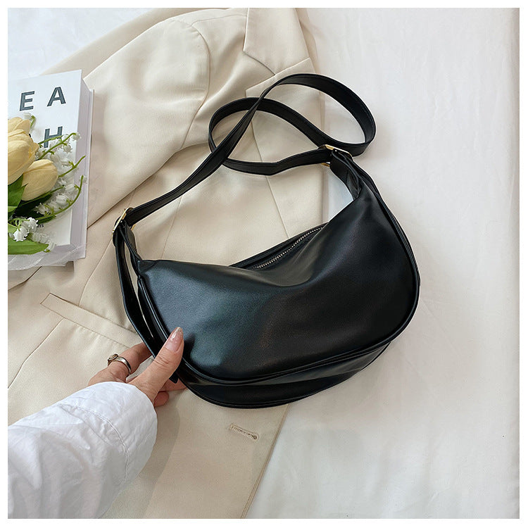 Trendy Crescent Schouder Tas – Stijlvolle en Ruime Dames Tas voor Elke Dag