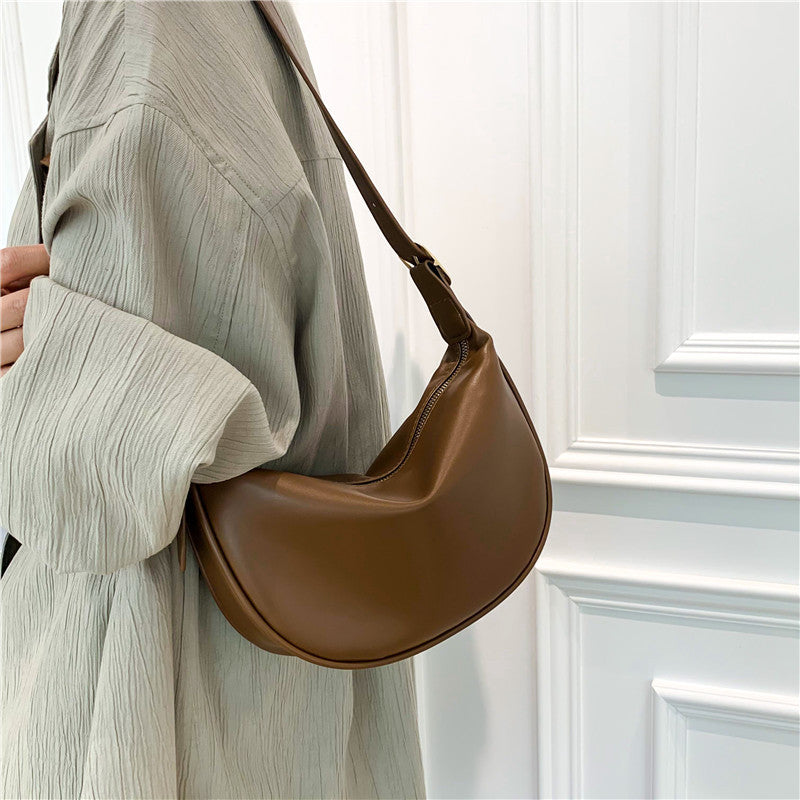 Trendy Crescent Schouder Tas – Stijlvolle en Ruime Dames Tas voor Elke Dag