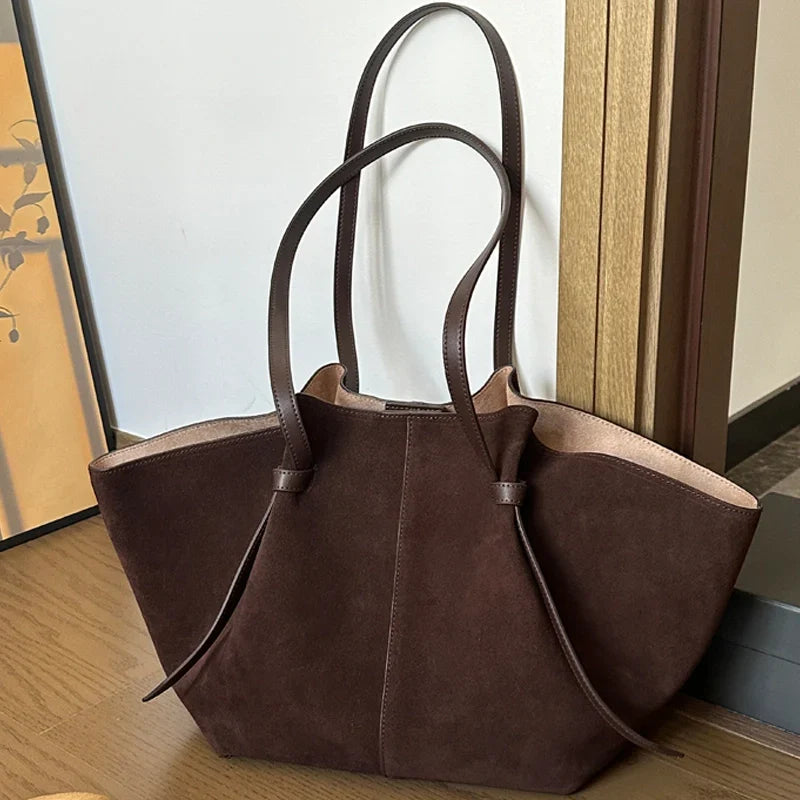 Suède Schoudertas Dames | Ruime Tote Bag