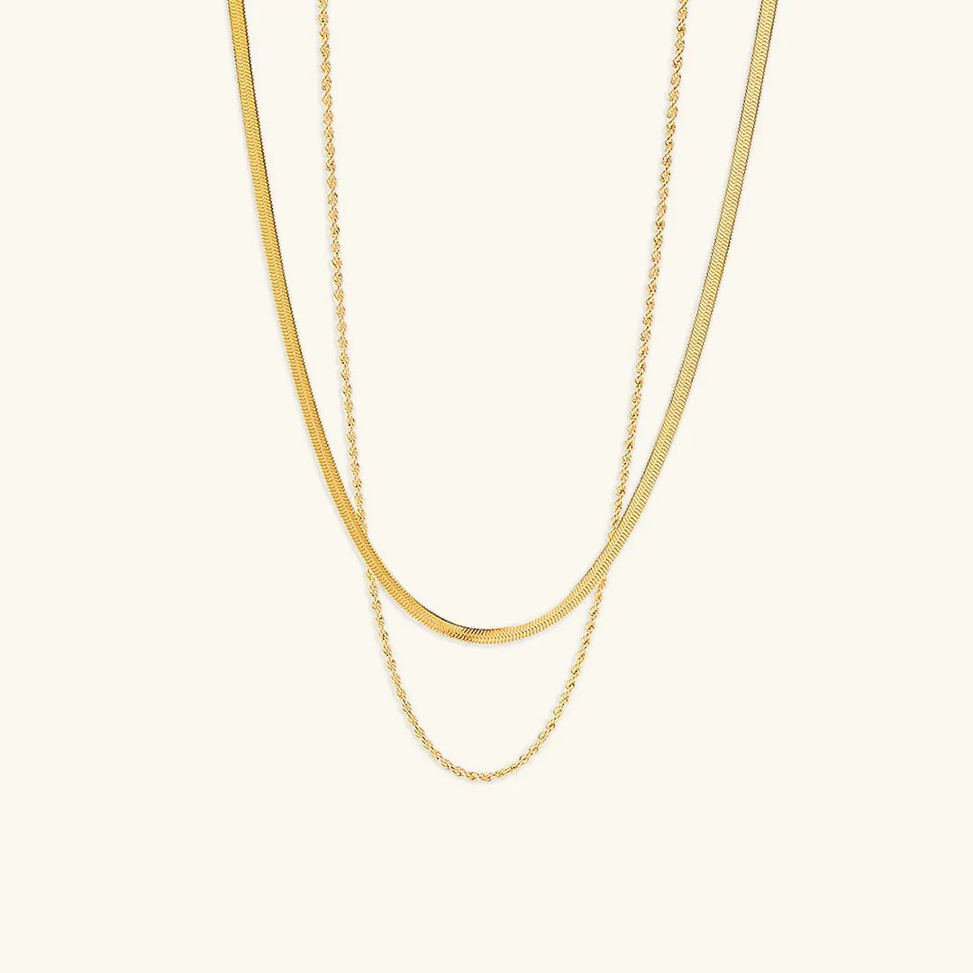 Gelaagde Goud Vergulde Ketting