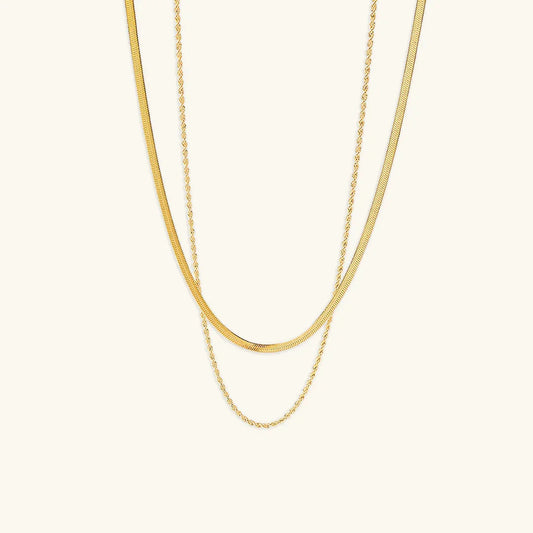 Gelaagde Goud Vergulde Ketting