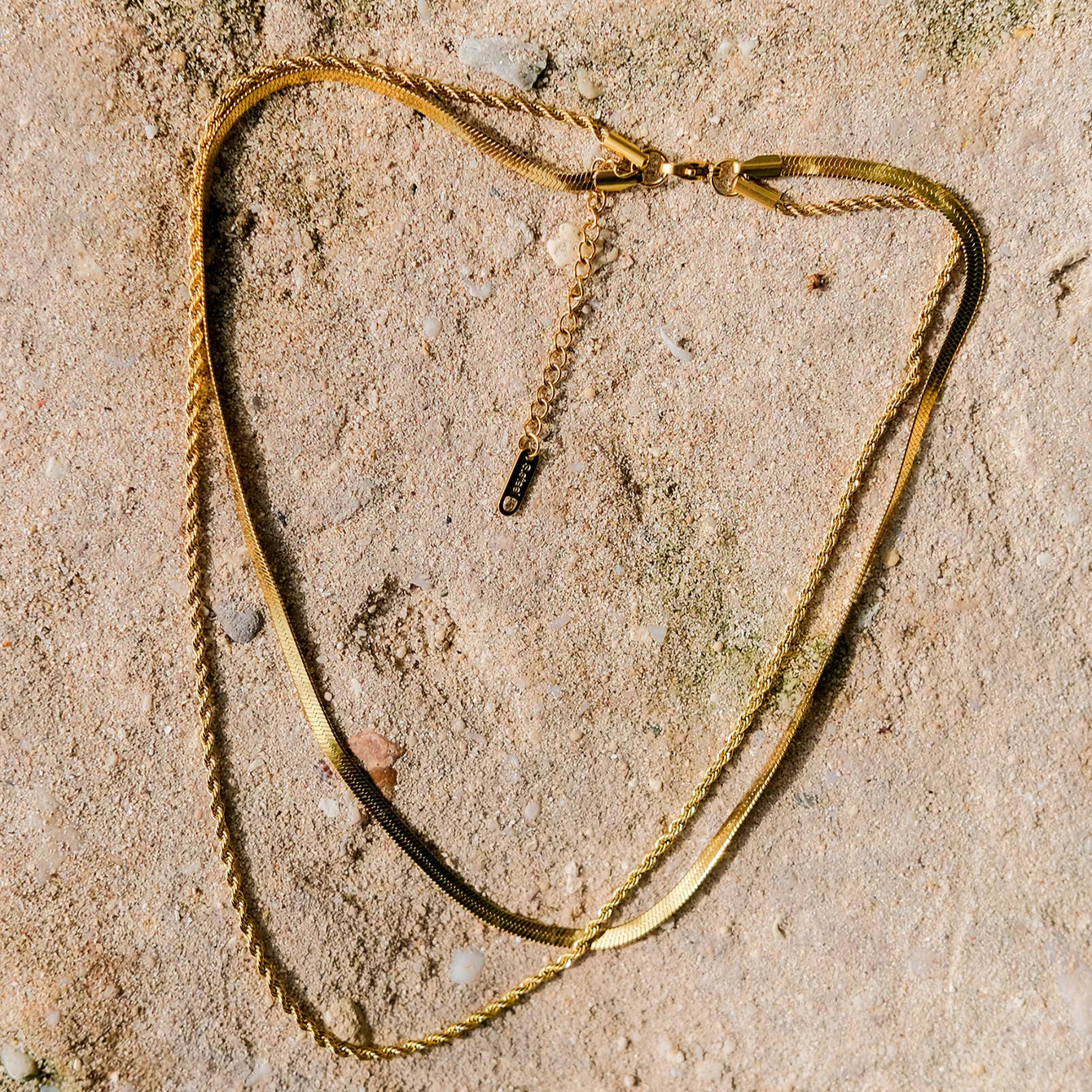 Gelaagde Goud Vergulde Ketting