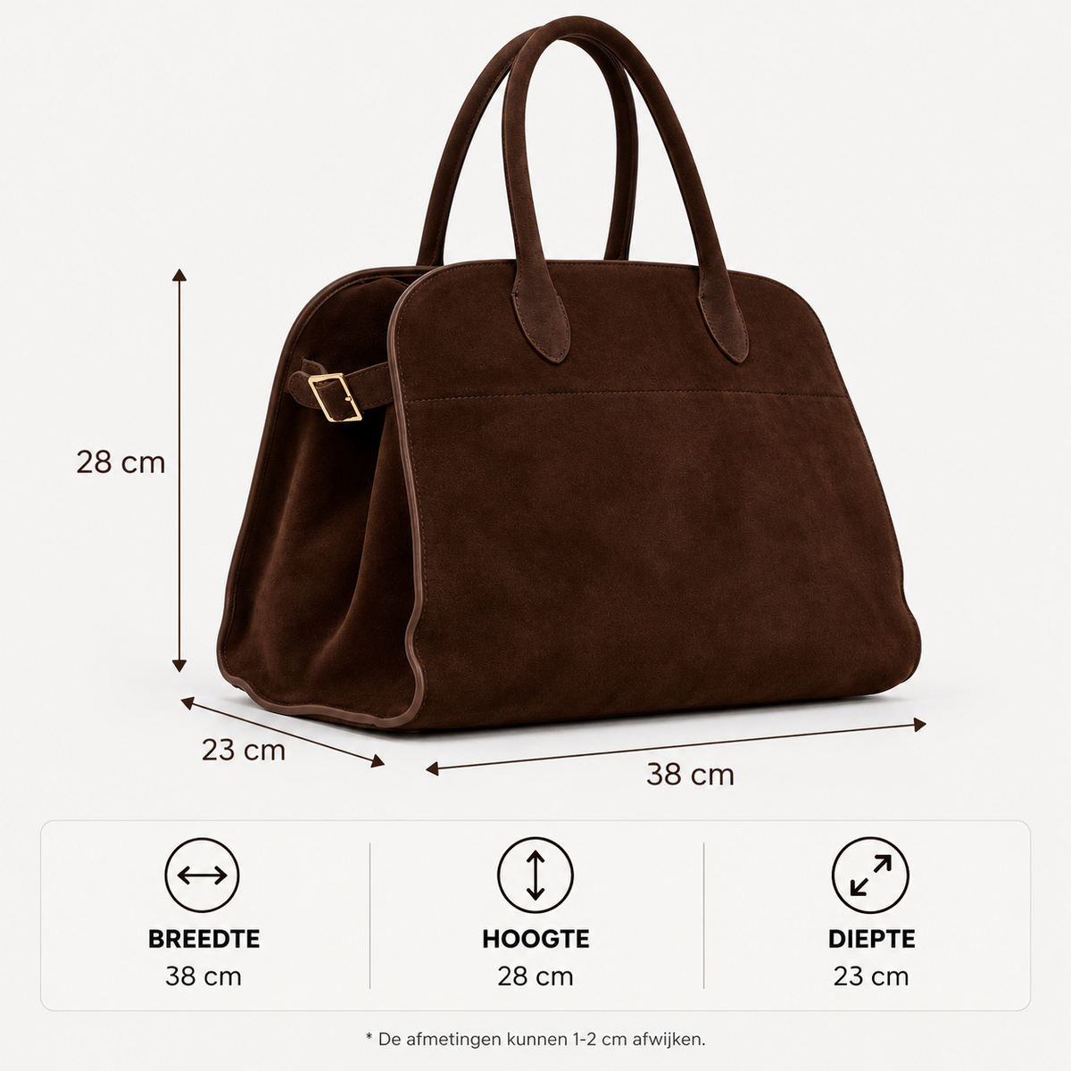 Suède Shopper Dames | Ruime Schoudertas voor Dagelijks Gebruik