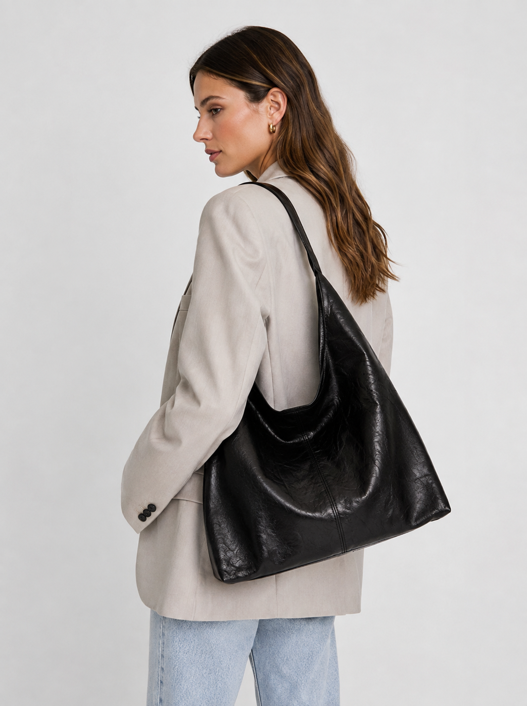 Dames Shopper | Vintage | Vegan Leer | Ruim Design