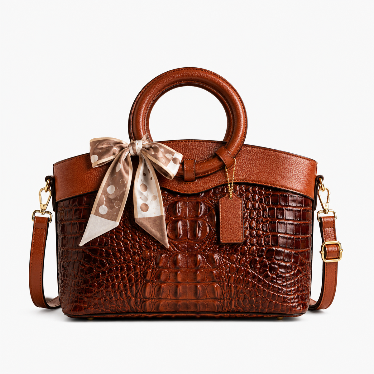 Dames Handtas | Croco Design | Luxe & Ruim