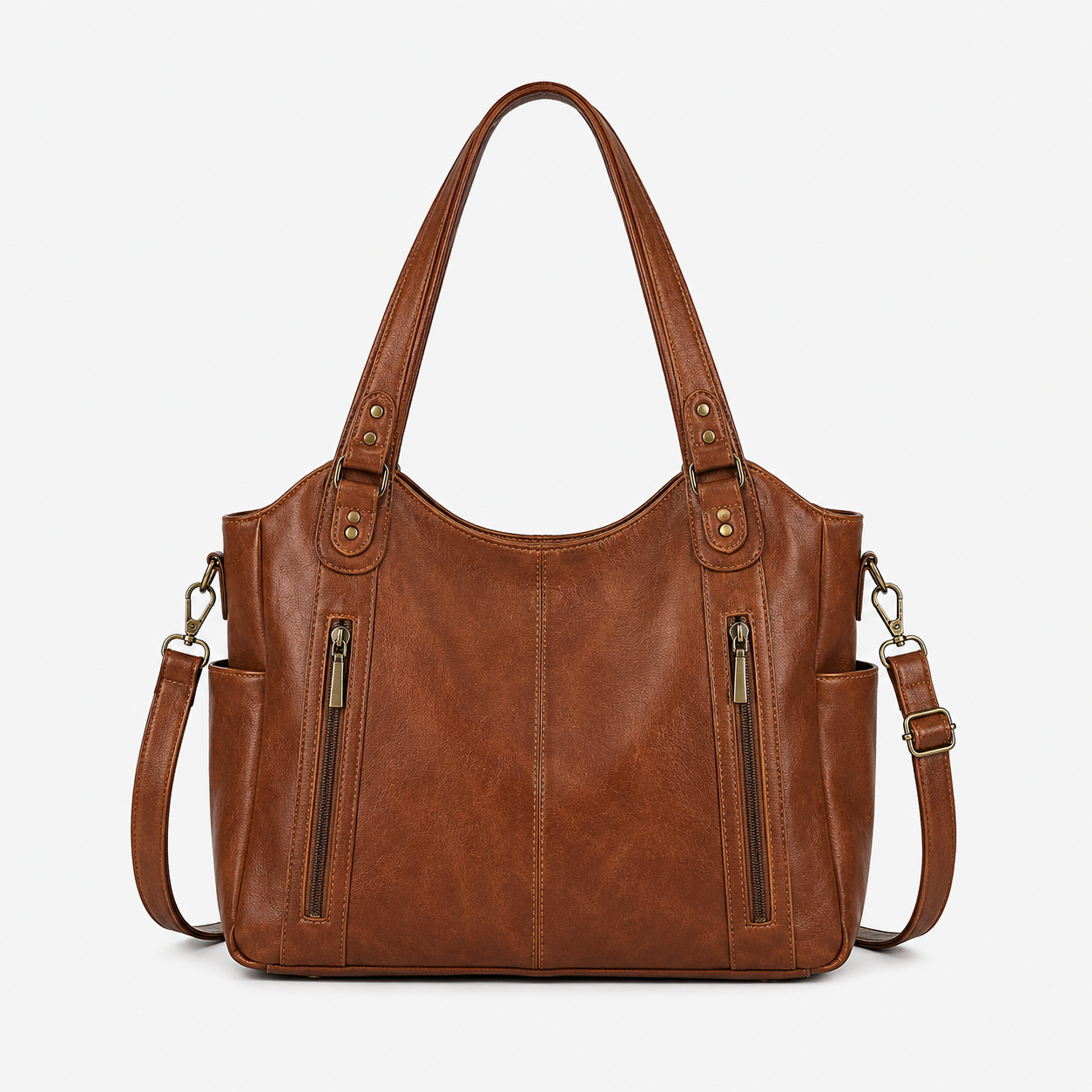 Schoudertas Dames | Ruime Kunstleren Handtas | Trendy Design