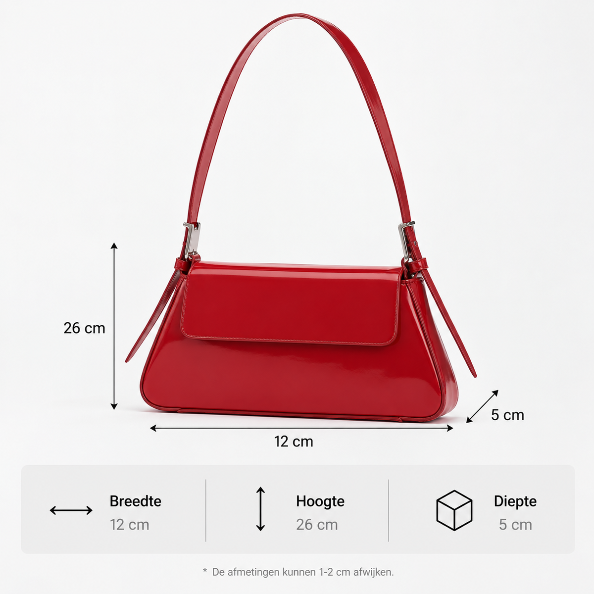 Schattige schoudertas voor vrouwen | Compact en chic