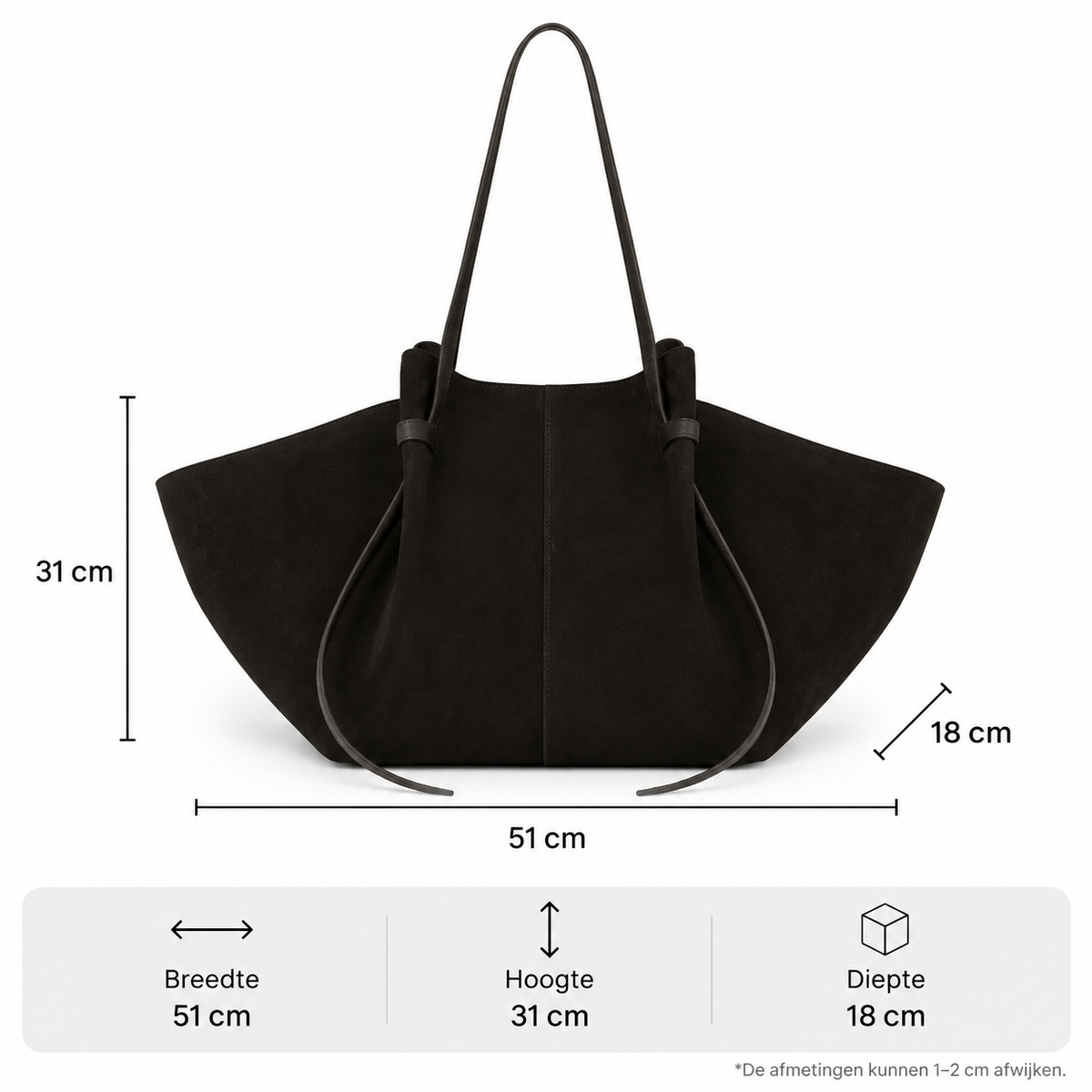 Suède Schoudertas Dames | Ruime Tote Bag