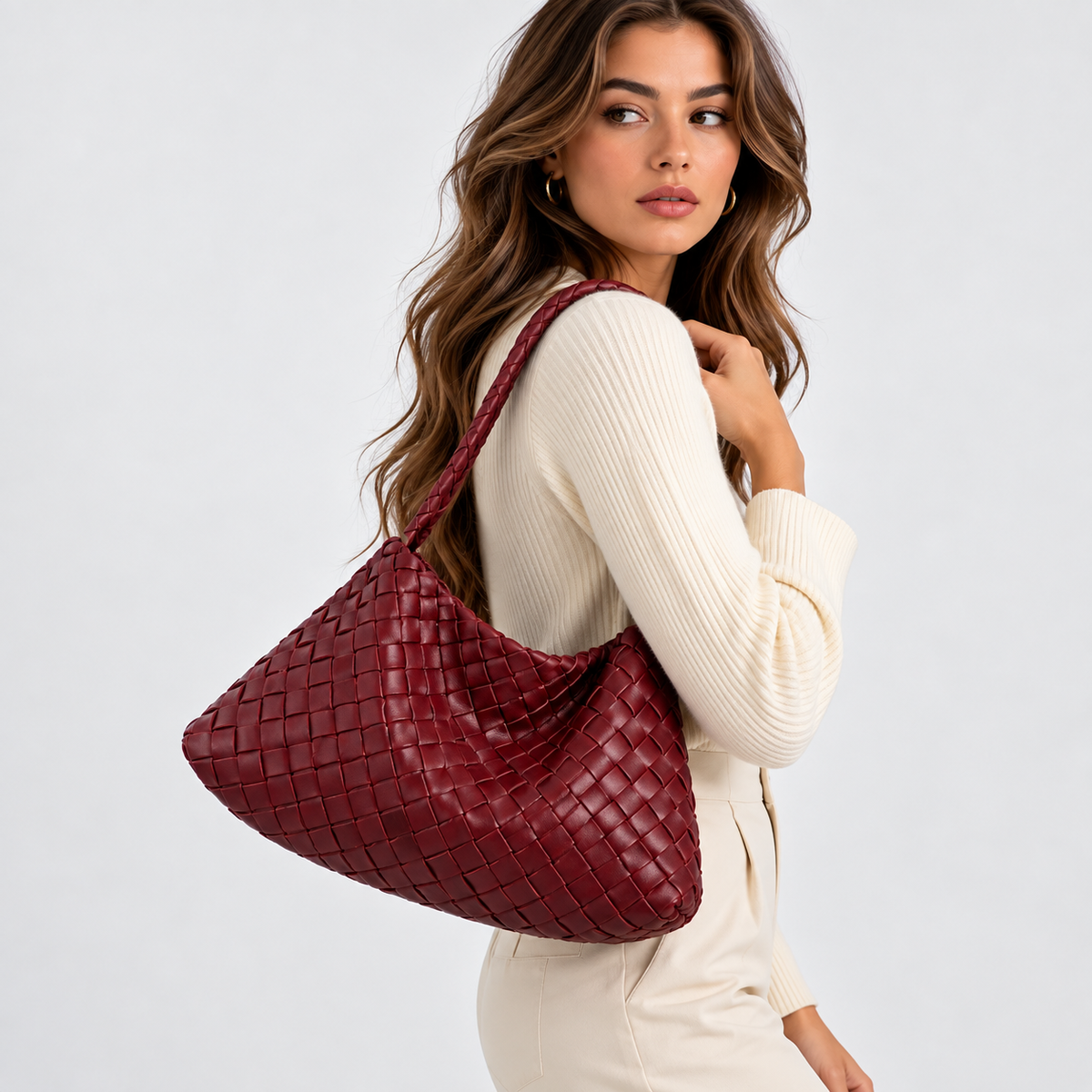 Gevlochten Schoudertas Dames | Elegant & Ruim