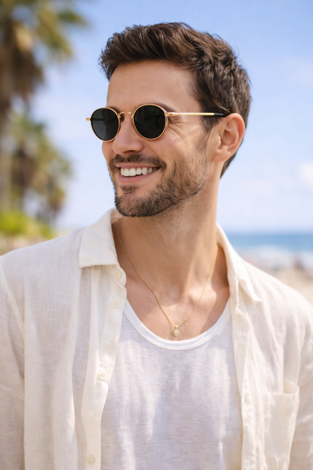 Zonnebril Unisex | Tijdloos Rond Model | UV Bescherming | Premium Afwerking