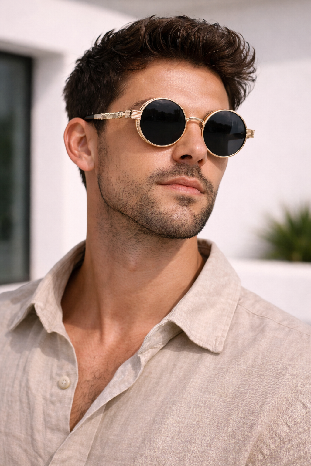 Zonnebril Unisex | Vintage Steampunk Stijl | Lichtgewicht & Duurzaam