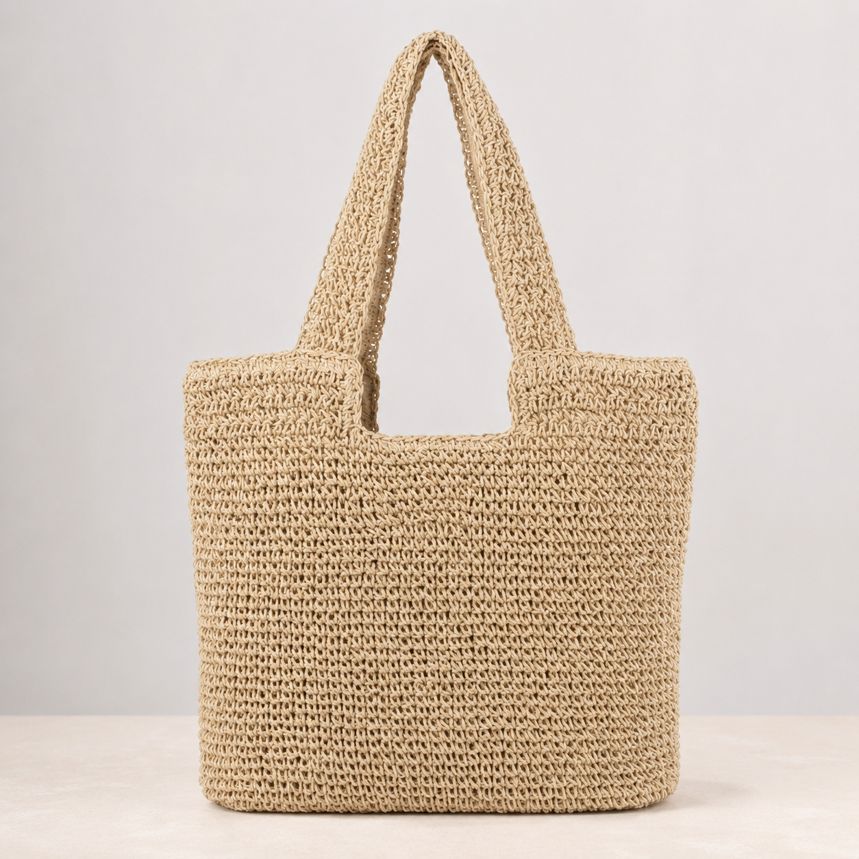 Gevlochten Tote Bag – Licht, Ruim & Zomers van Karakter