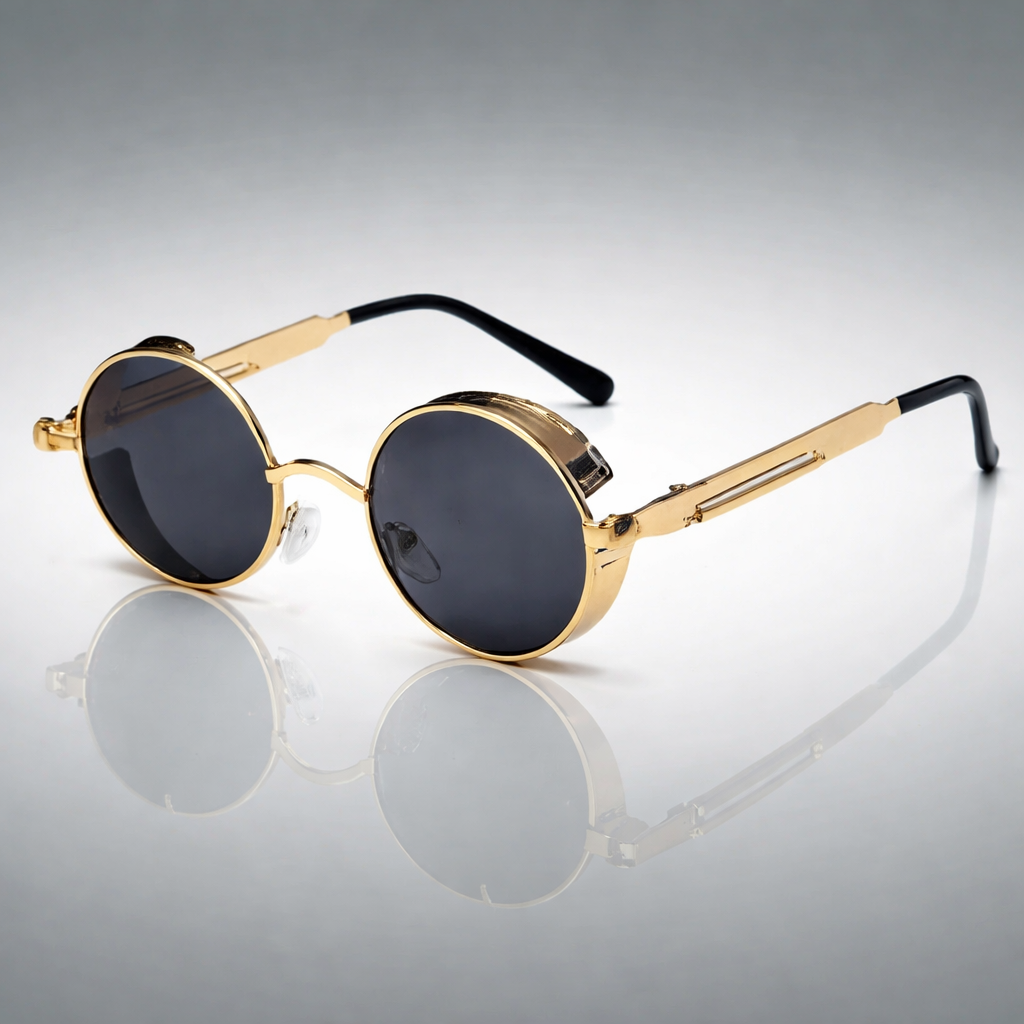 Zonnebril Unisex | Vintage Steampunk Stijl | Lichtgewicht & Duurzaam