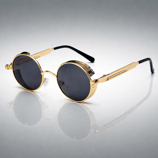 Zonnebril Unisex | Vintage Steampunk Stijl | Lichtgewicht & Duurzaam