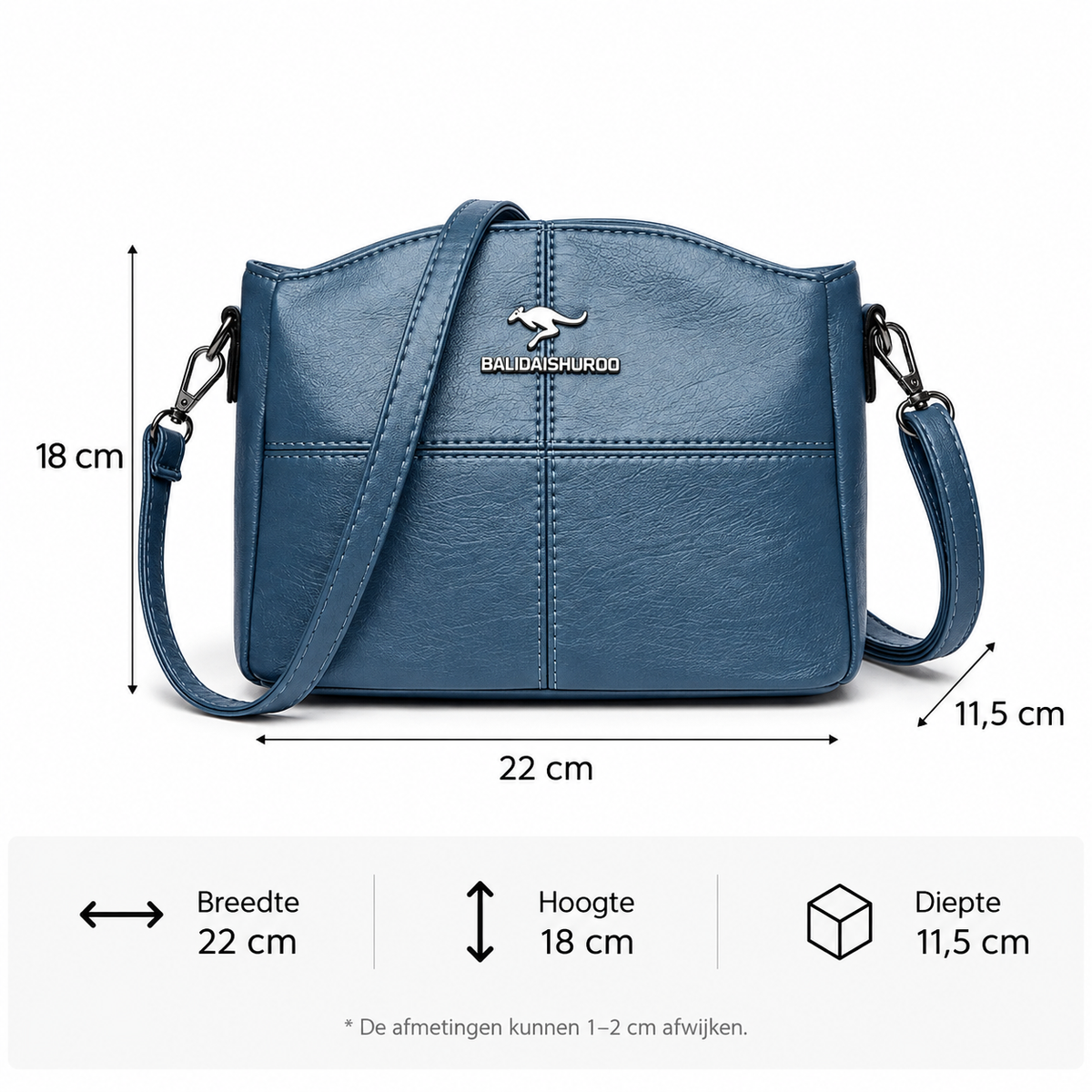 Crossbody Tas Dames | Kleine Schoudertas met Verstelbare Band